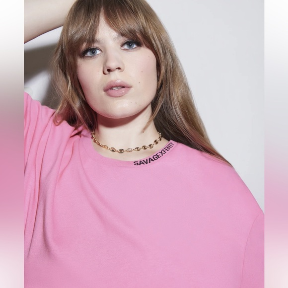 SAVAGE X FENTY Essential Heavy Jersey Tee - Picture 1 of 9